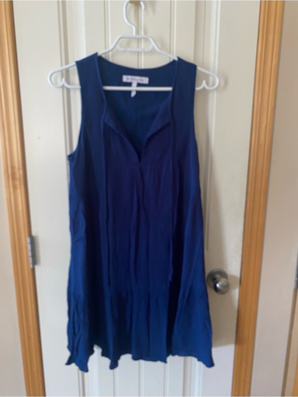 BCBGeneration Sleeveless V-Neck Tunic in Deep Blue